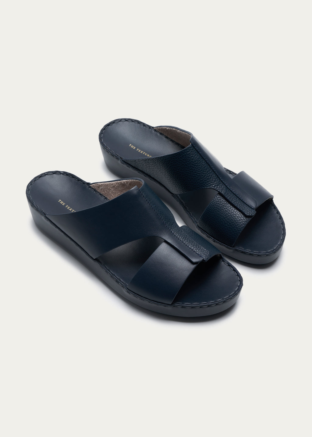 Soft Calf Leather Sandals Fusion Series Navy
