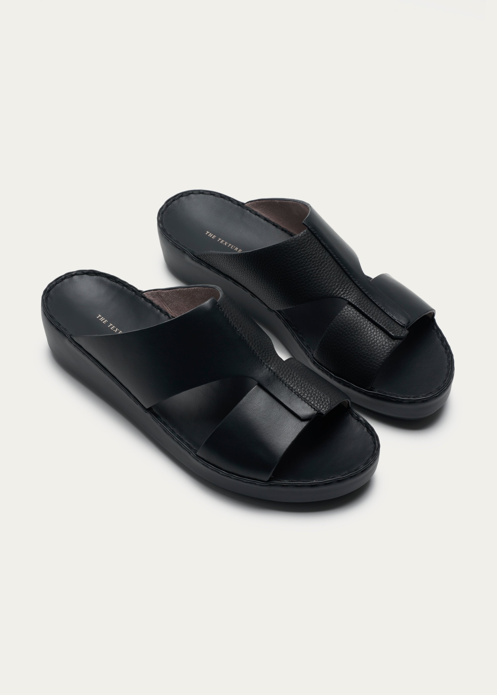 Soft Calf Leather Sandals Fusion Series Black