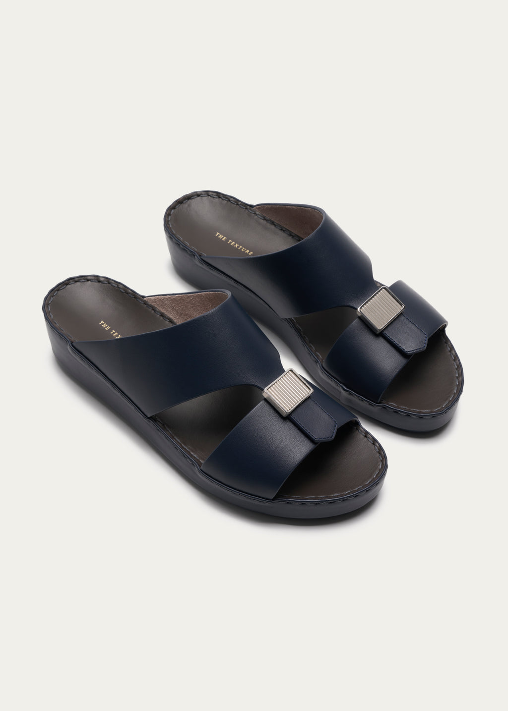 Calf Leather Sandals-Phantom Series-Navy