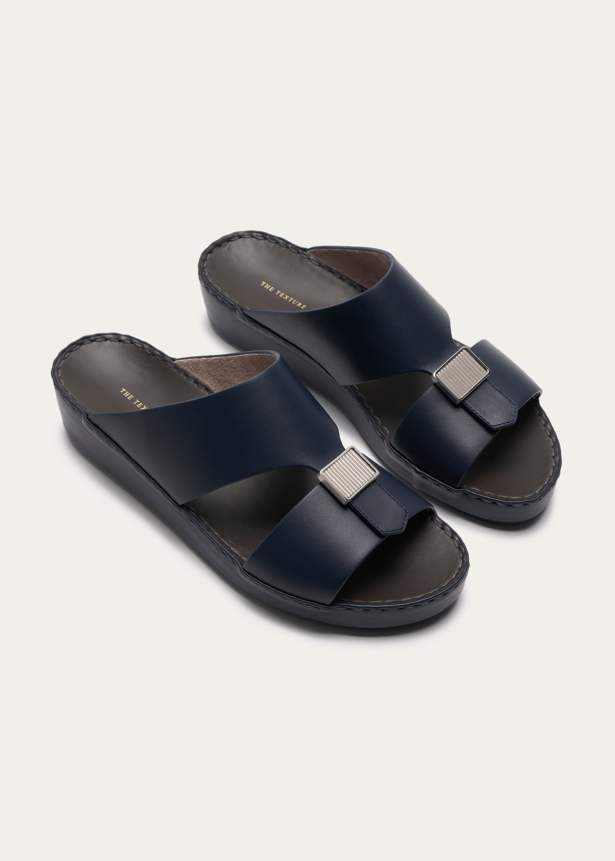 Calf Leather Sandals-Phantom Series-Navy
