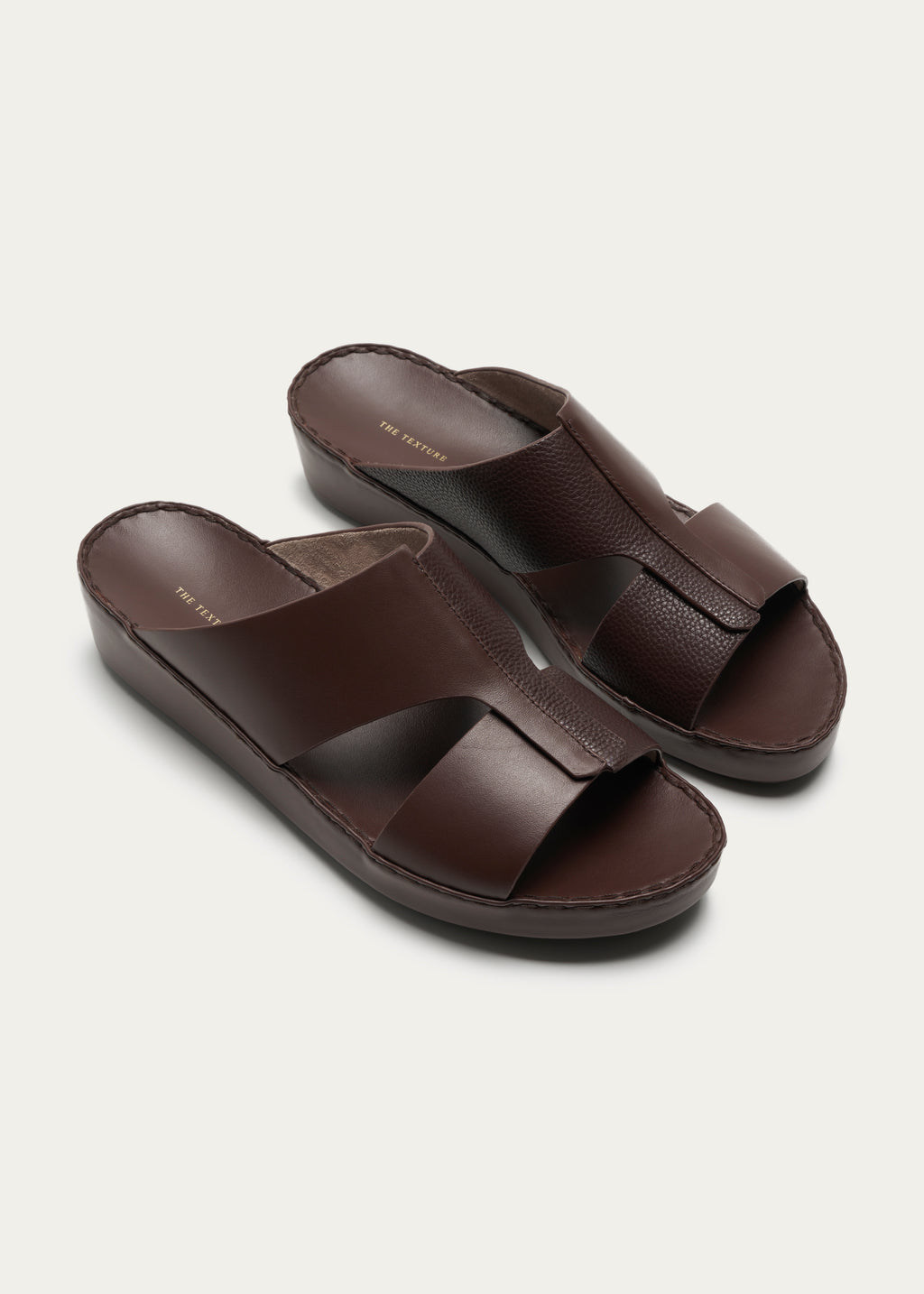 Soft Calf Leather Sandals Fusion Series R.Brown