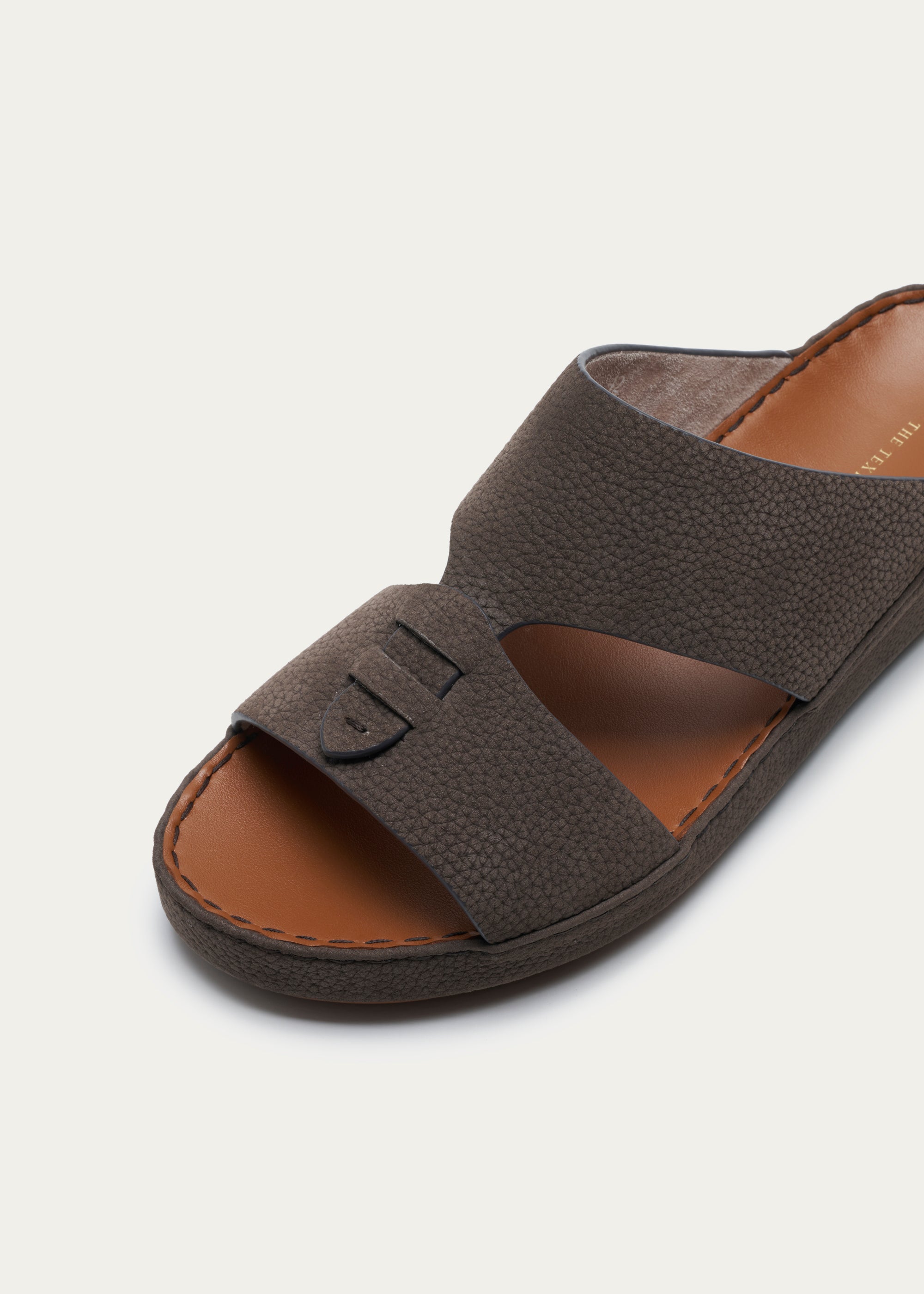 Calf Leather Sandals-Essence Series-Grayish Brown