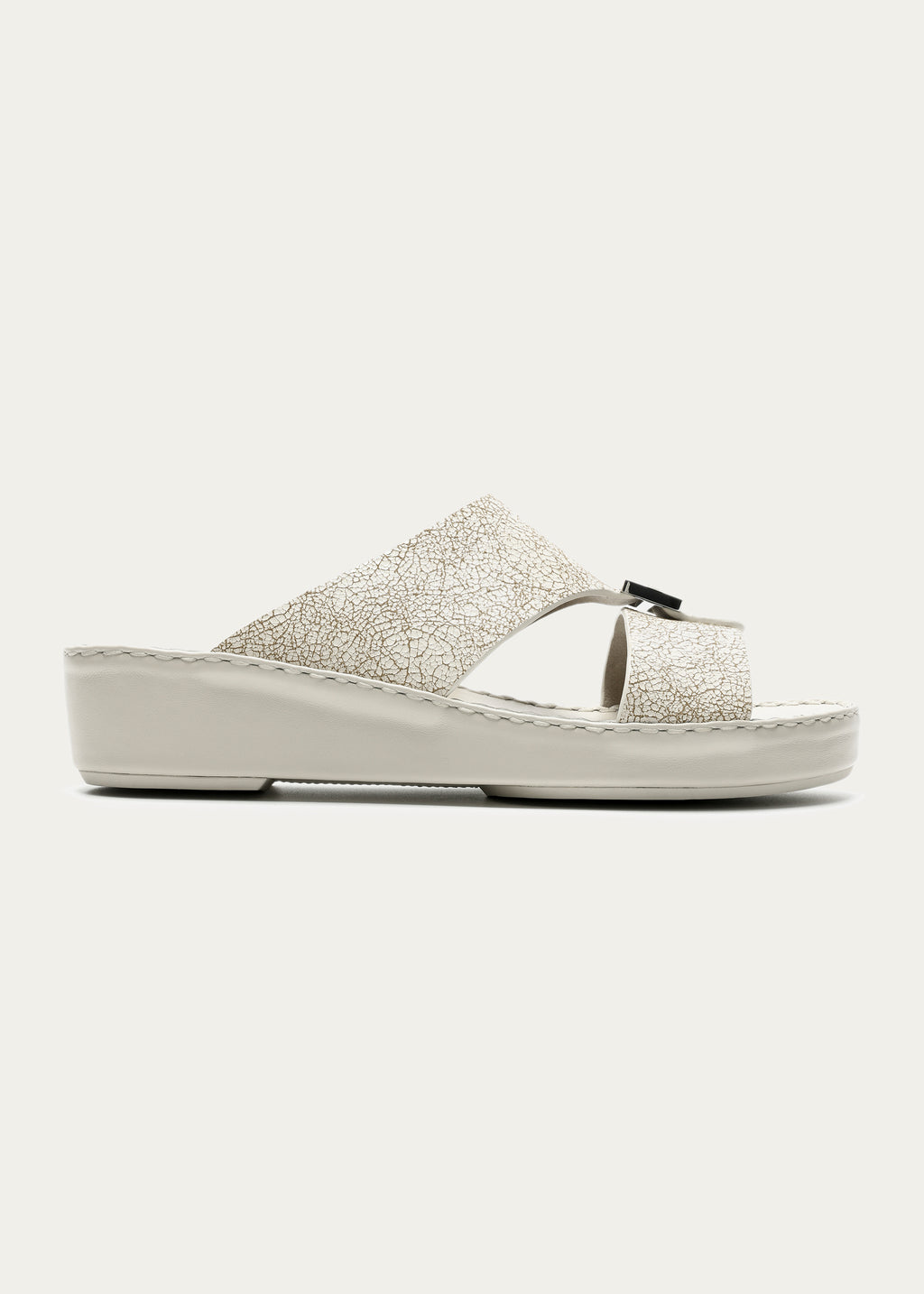 Unique Ice Carkle Sandals-Ice Crackle Series-Dry White