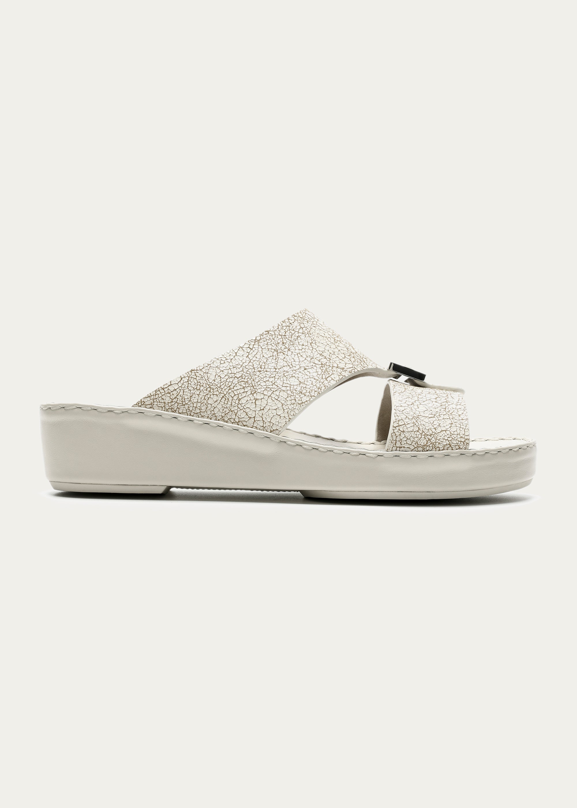 Unique Ice Carkle Sandals-Ice Crackle Series-Dry White