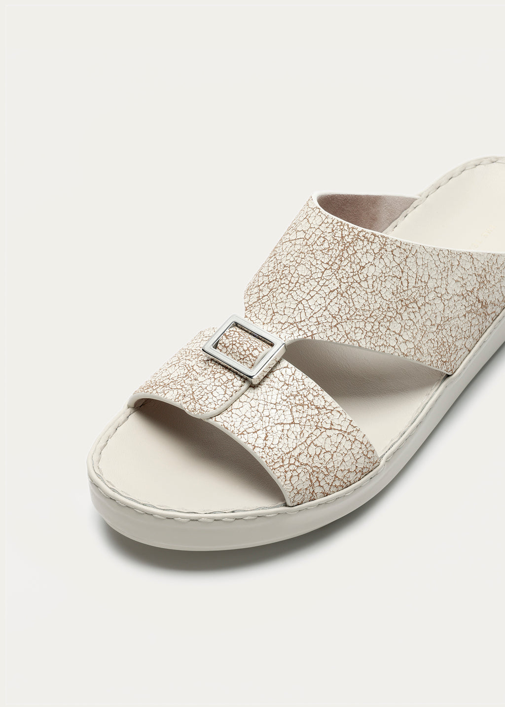 Unique Ice Carkle Sandals-Ice Crackle Series-Dry White