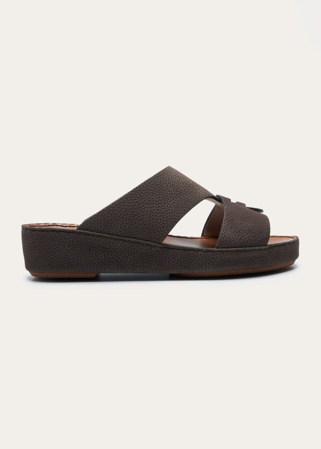 Calf Leather Sandals-Essence Series-Grayish Brown