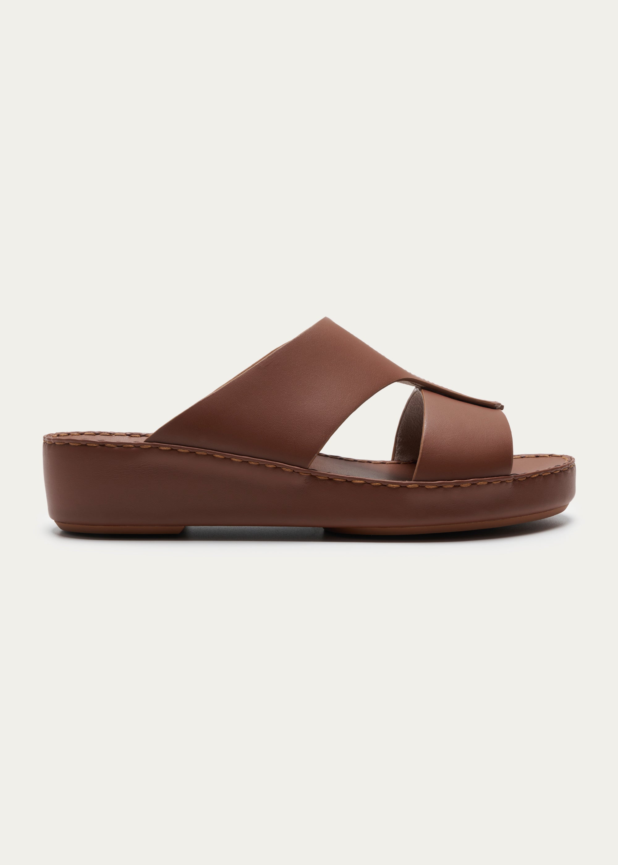 Soft Calf Leather Sandals Fusion Series D.Brown