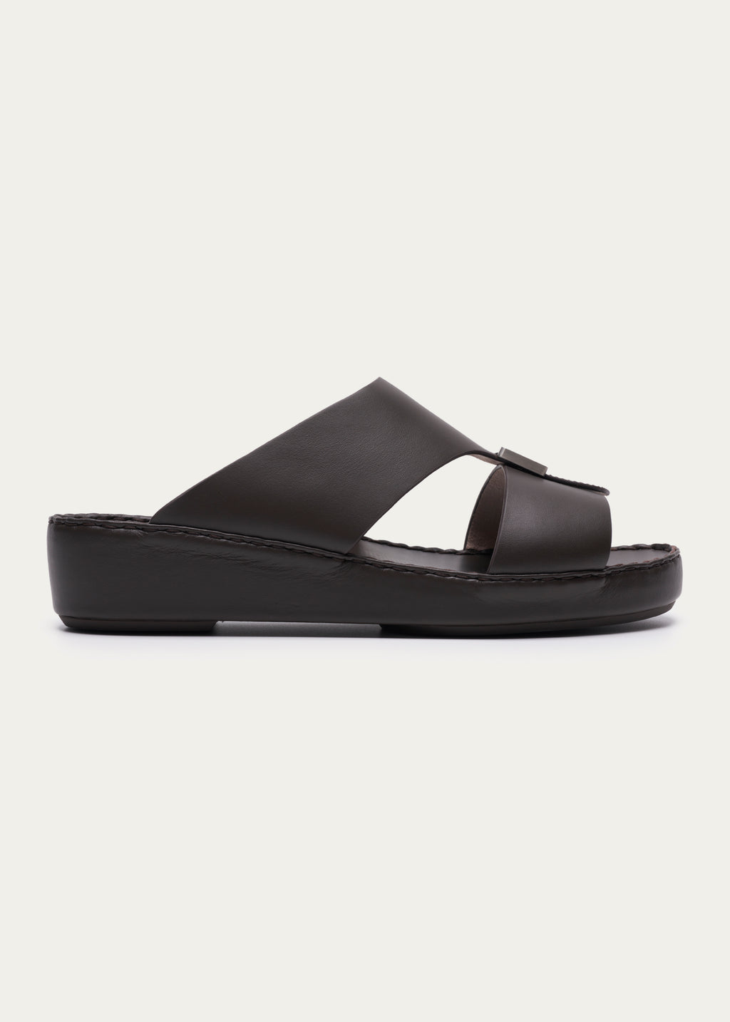 Calf Leather Sandals-Phantom Series-Oud Coffee