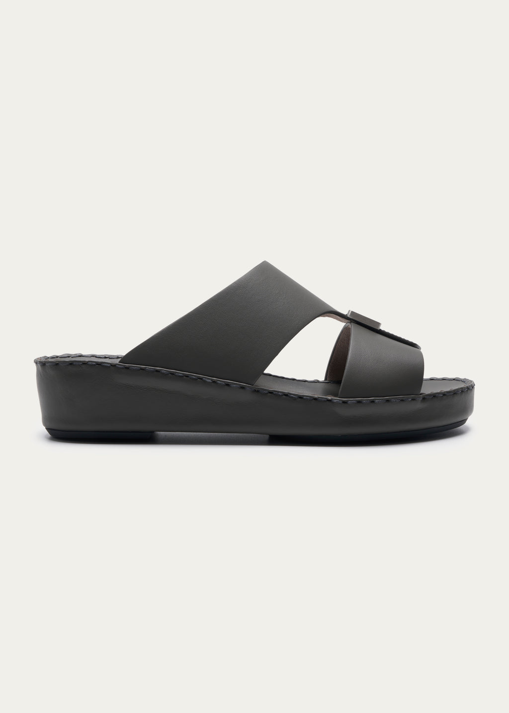 Calf Leather Sandals-Phantom Series-Gray
