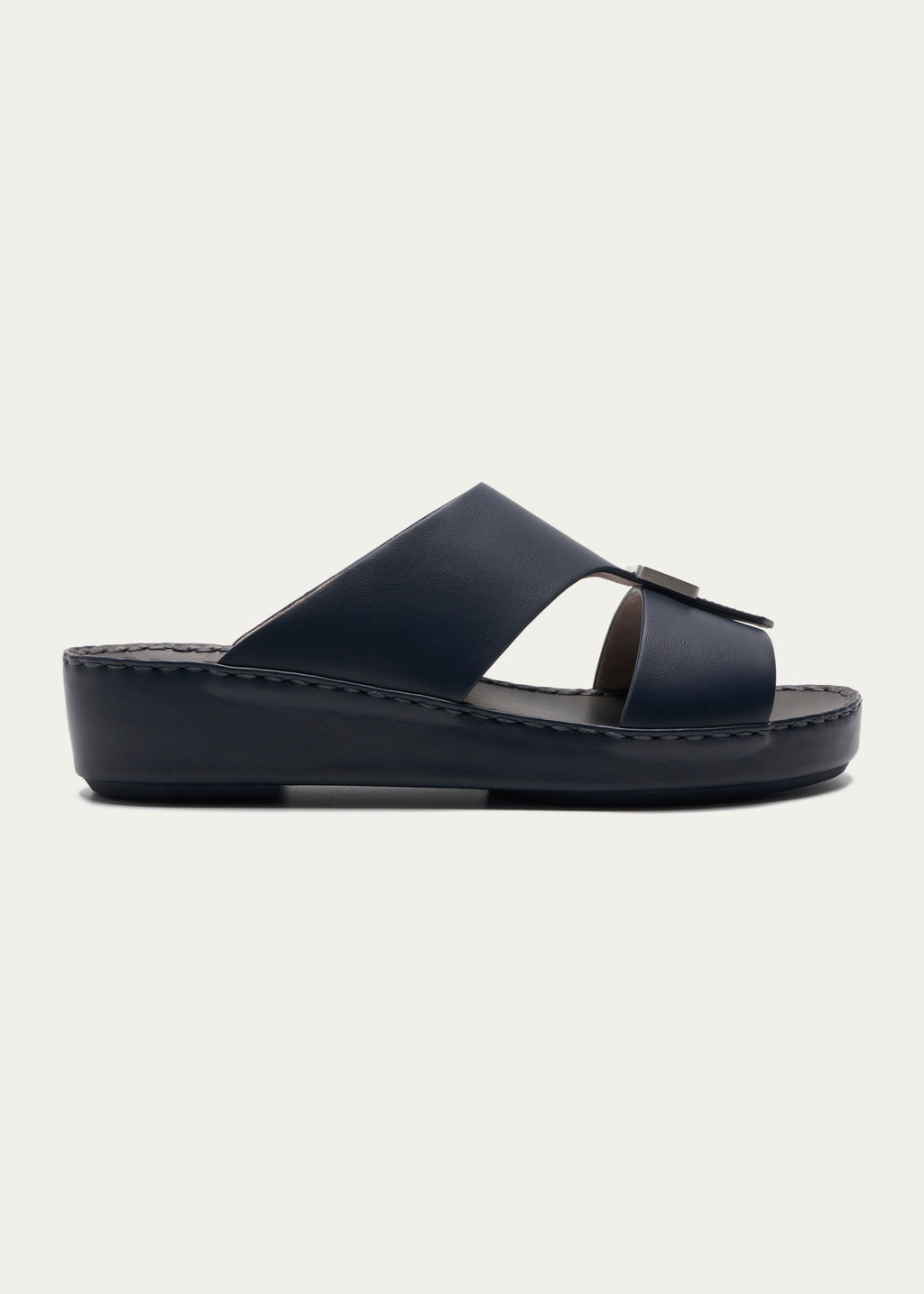 Calf Leather Sandals-Phantom Series-Navy