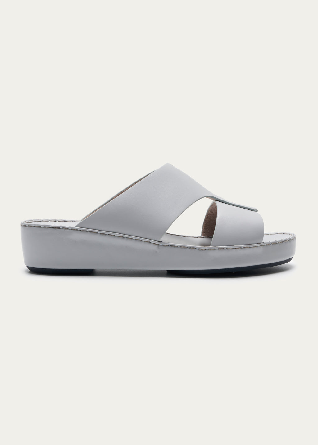 Soft Calf Leather Sandals Fusion Series L.Grey