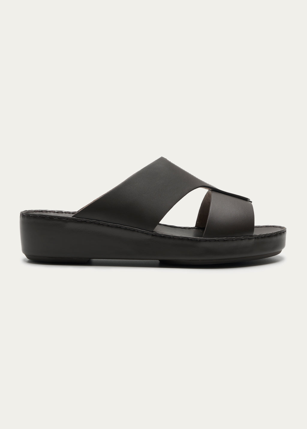 Soft Calf Leather Sandals Fusion Series Coffee