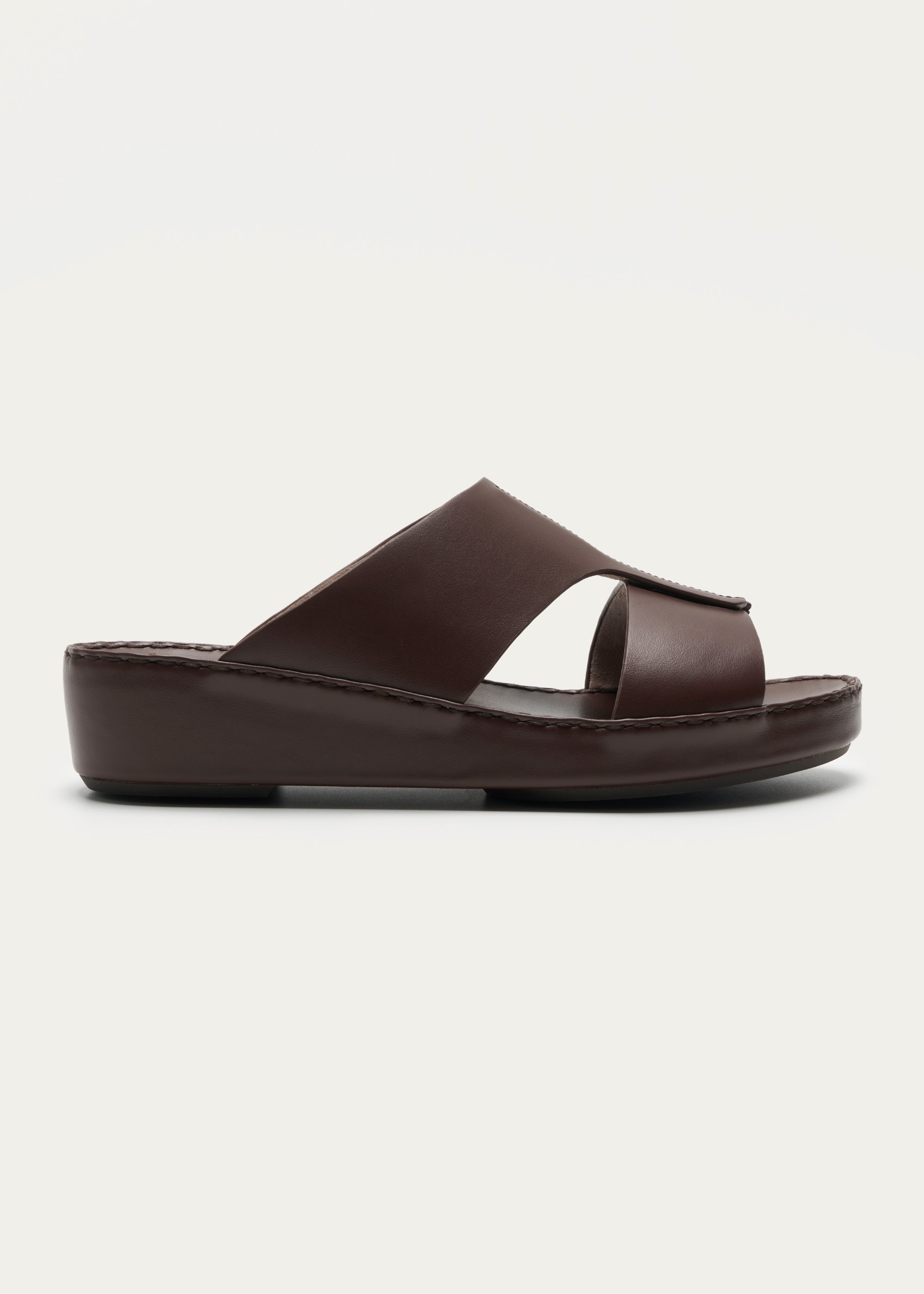 Soft Calf Leather Sandals Fusion Series R.Brown