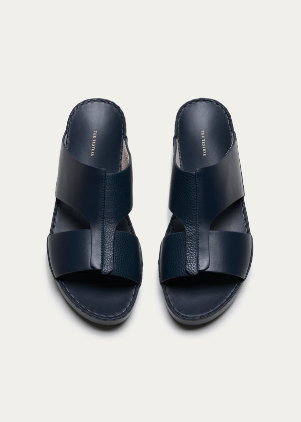 Soft Calf Leather Sandals Fusion Series Navy
