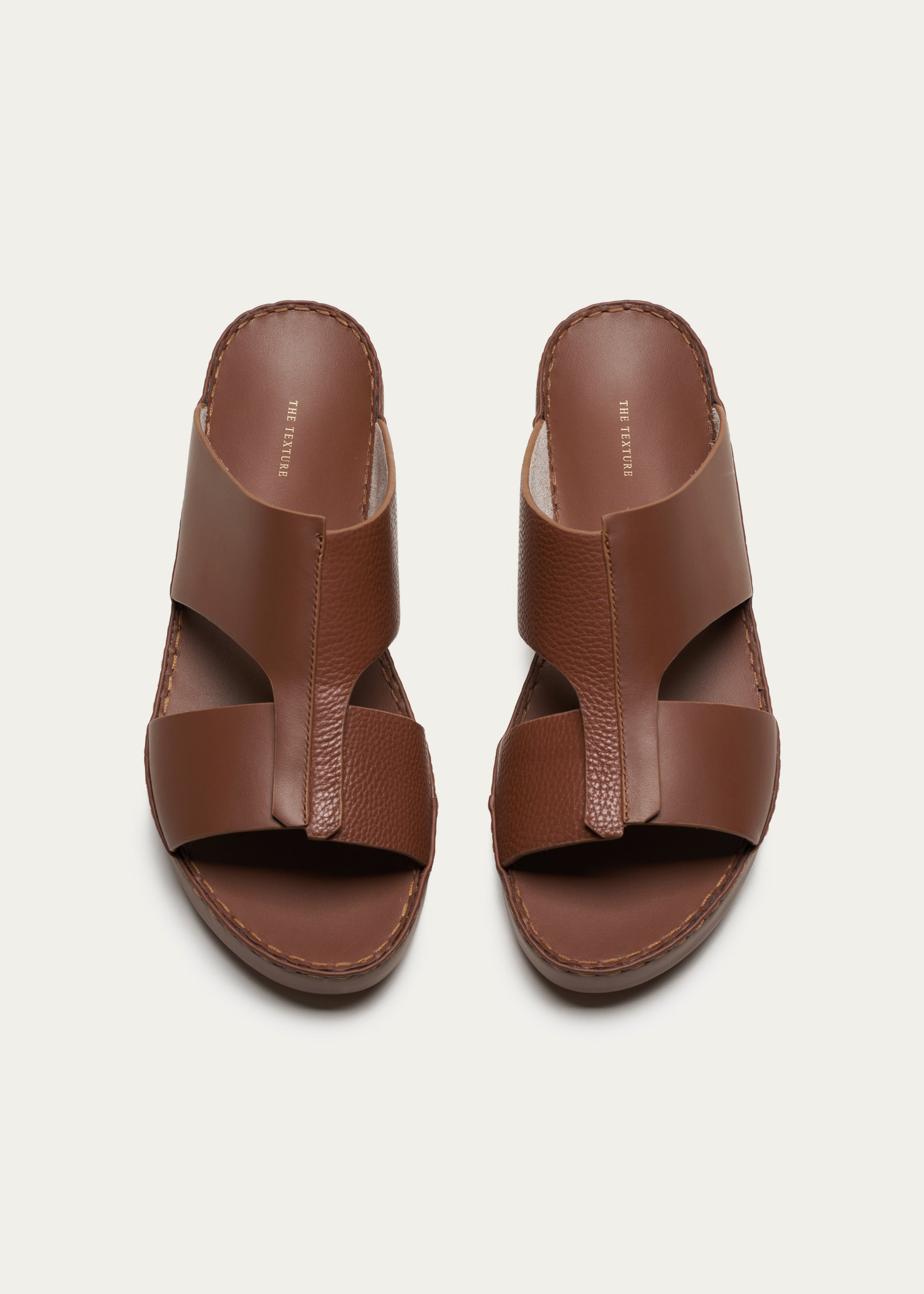 Soft Calf Leather Sandals Fusion Series D.Brown