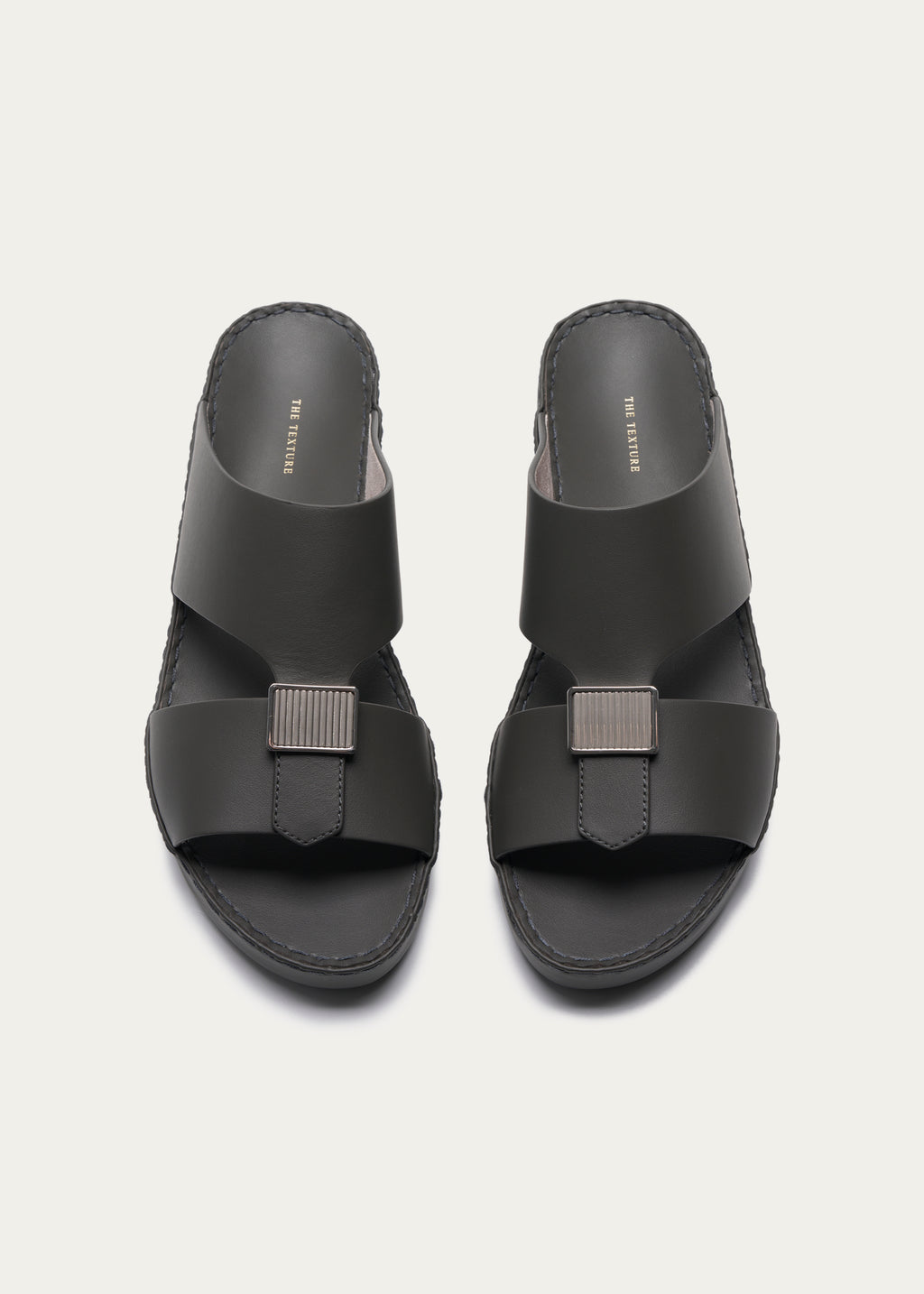 Calf Leather Sandals-Phantom Series-Gray