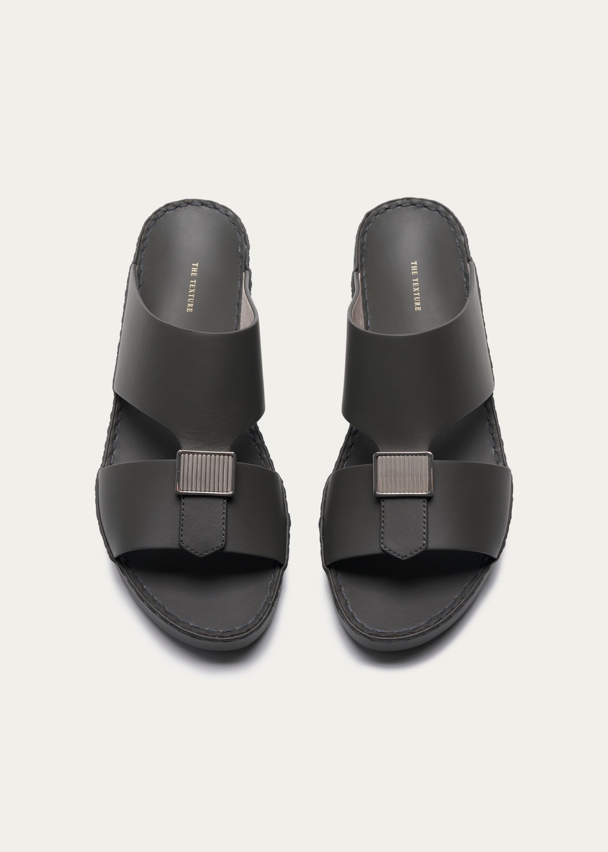 Calf Leather Sandals-Phantom Series-Gray