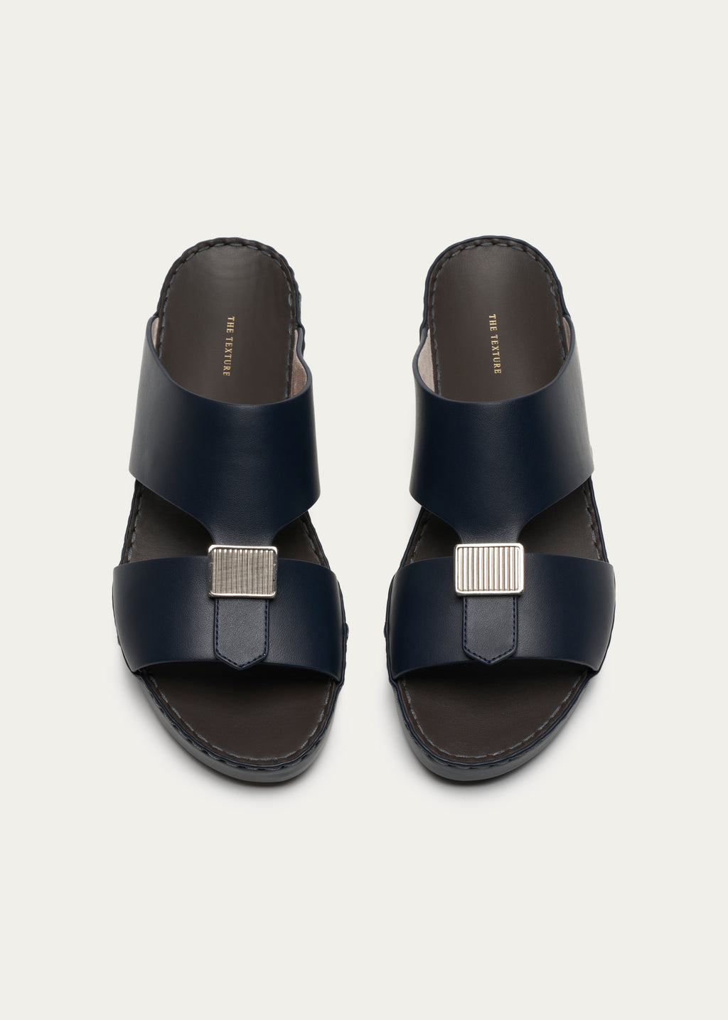 Calf Leather Sandals-Phantom Series-Navy
