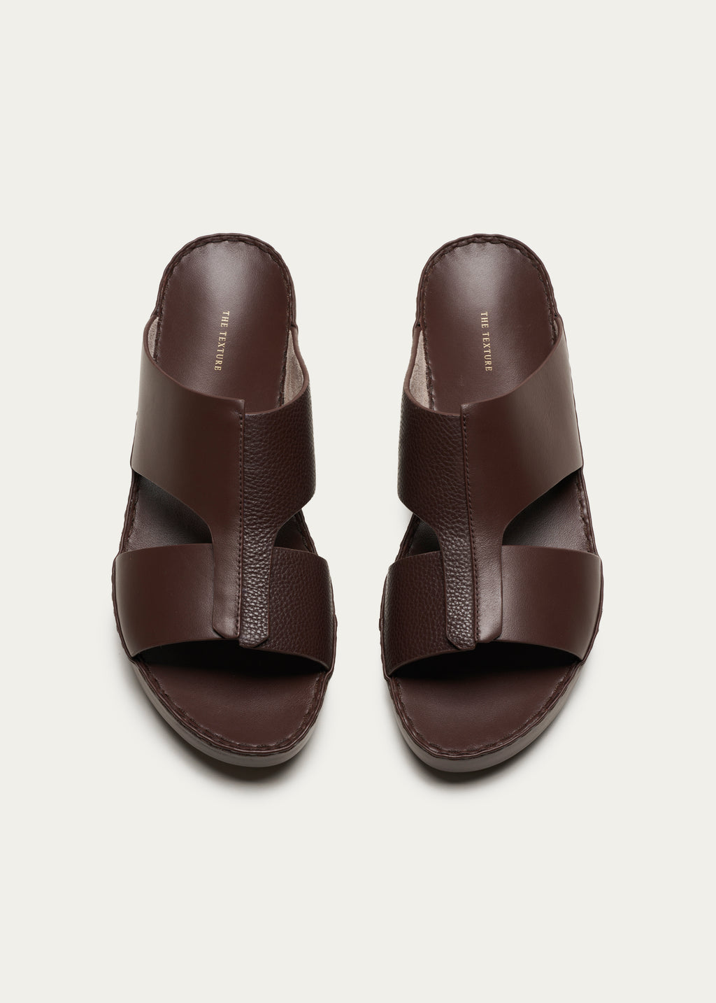 Soft Calf Leather Sandals Fusion Series R.Brown