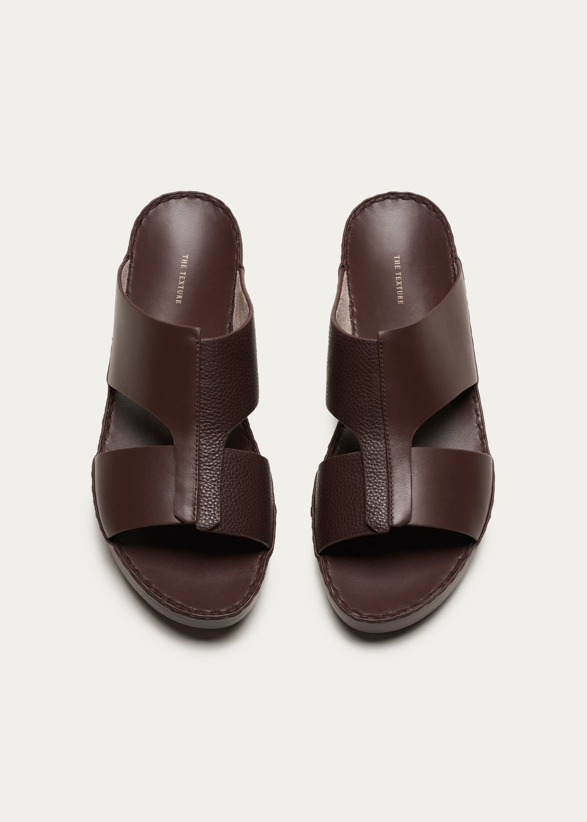Soft Calf Leather Sandals Fusion Series R.Brown
