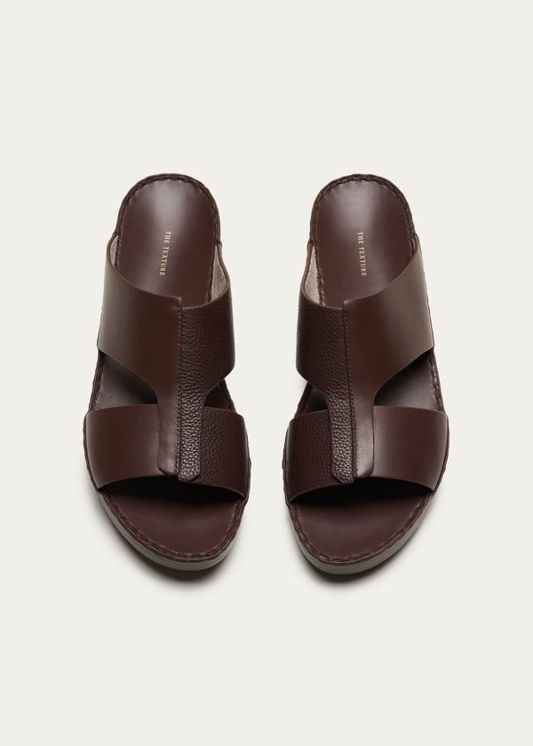 Soft Calf Leather Sandals Fusion Series R.Brown