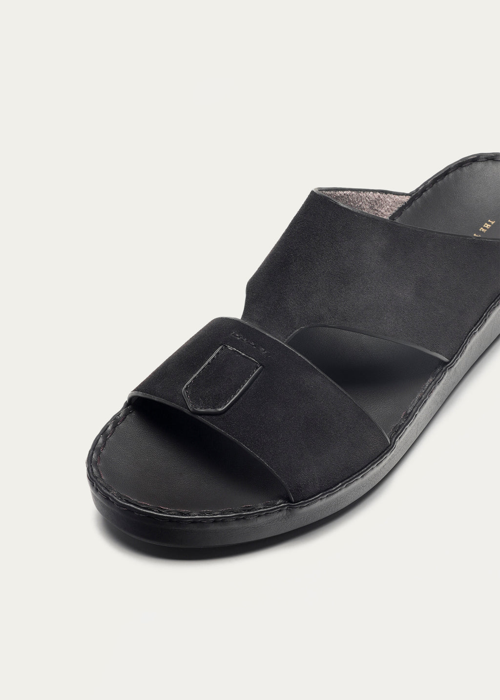 Suede Baby Calf Leather Sandals-Suede Series-Chocolate Brown
