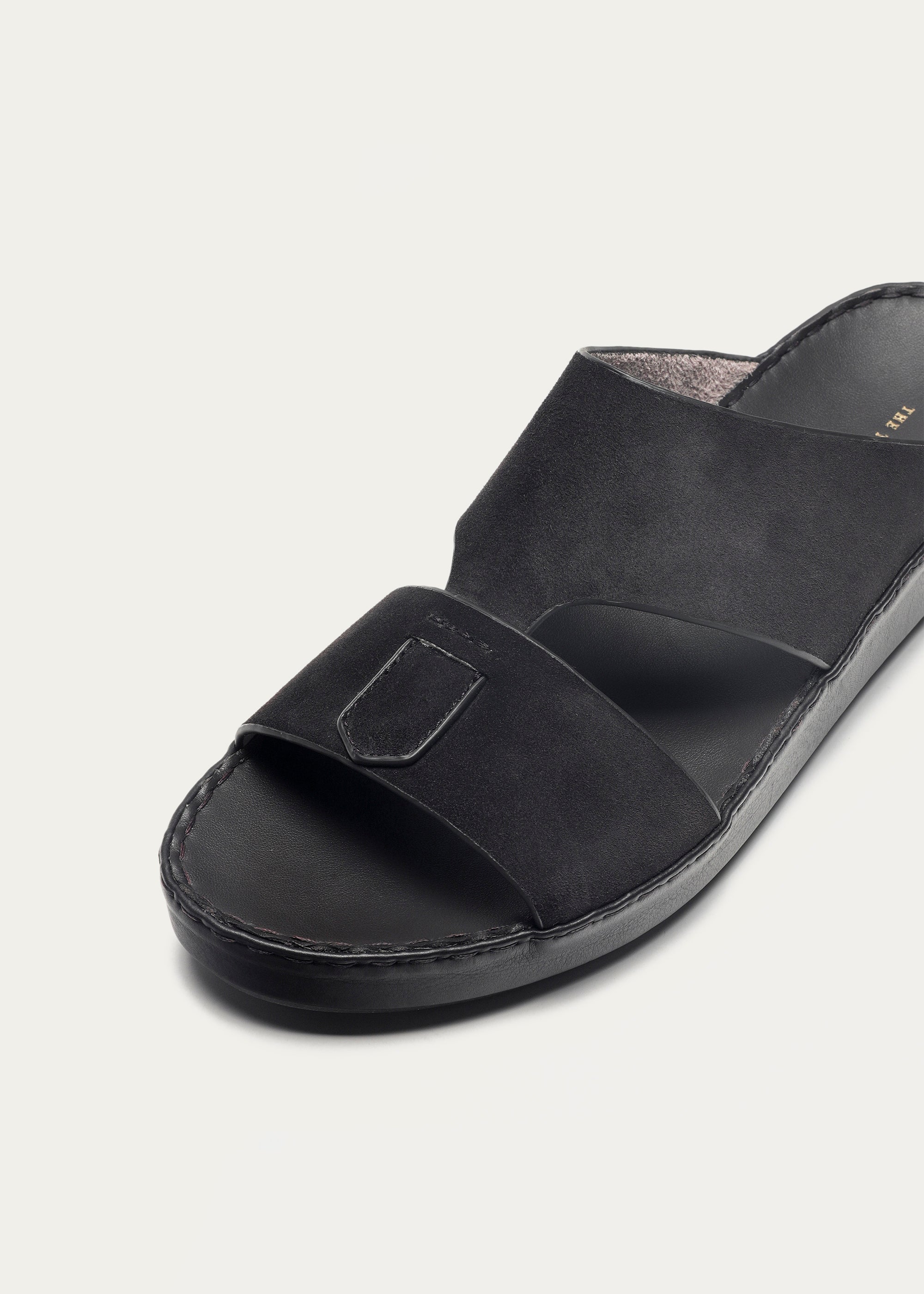 Suede Baby Calf Leather Sandals-Suede Series-Chocolate Brown