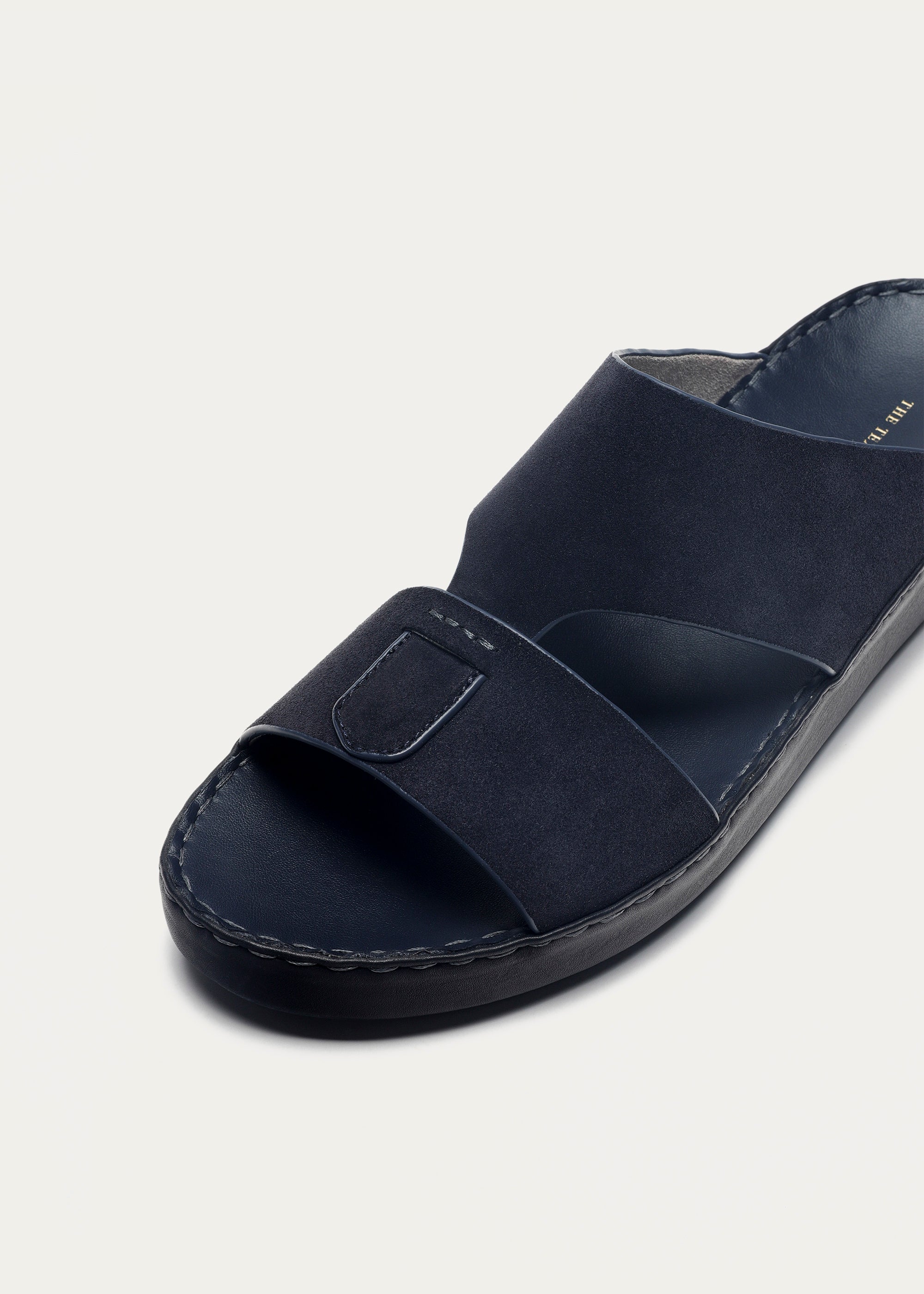 Suede Baby Calf Leather Sandals-Suede Series-Midnight Blue