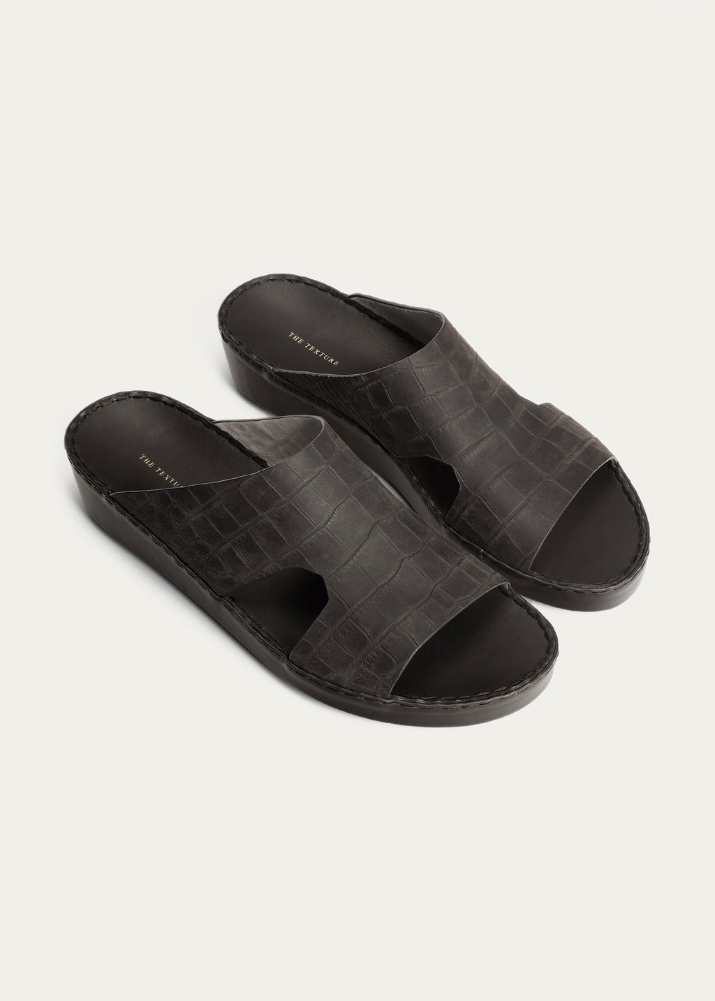 Croc Print Nubuck Series-Matte Coffee