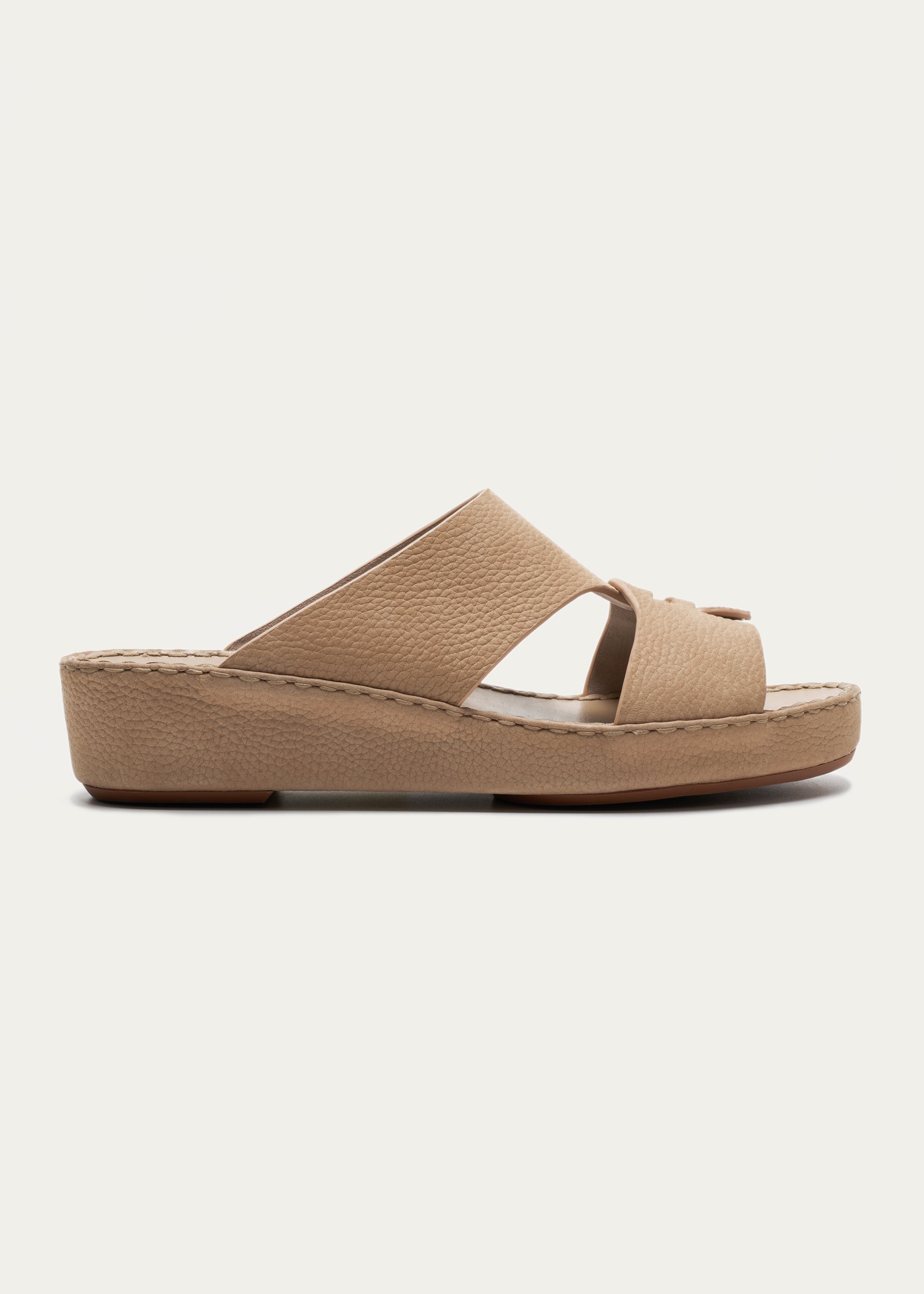 Calf Leather Sandals-Essence Series-Pale Khaki