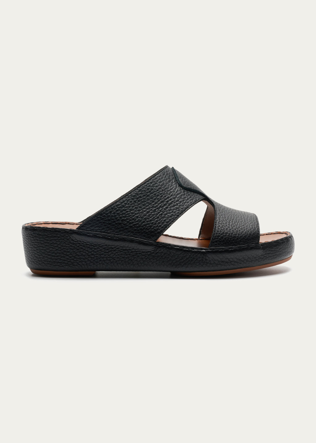 Calf Leather Sandals-Pure Series-Fjord Black