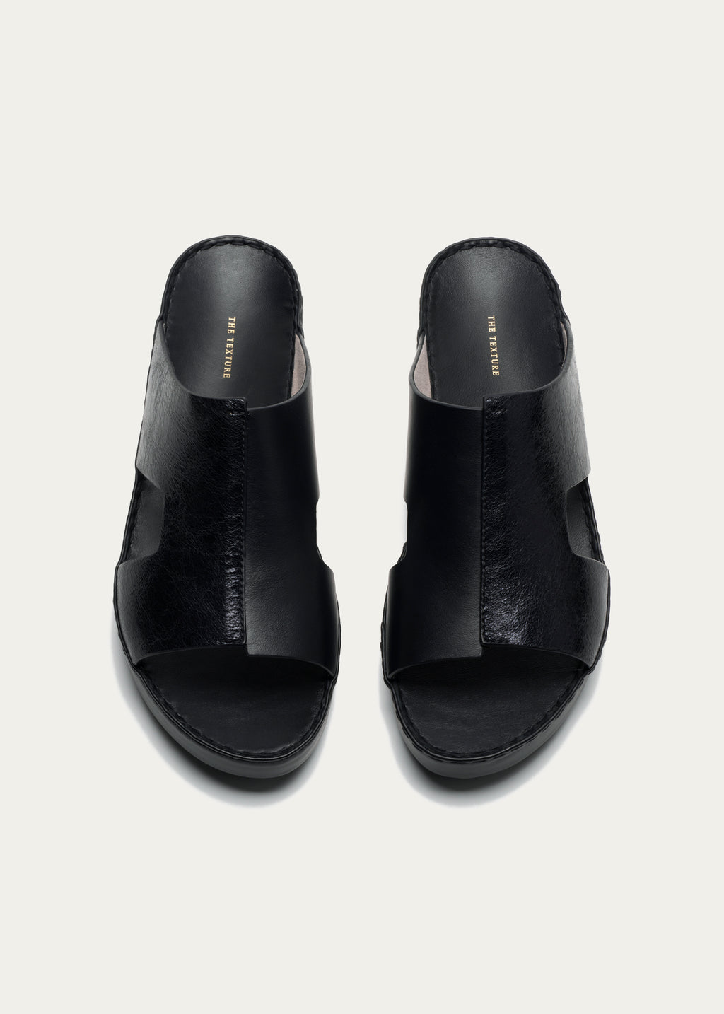 Calf Leather Sandals-Galaxy Series-Starry Black