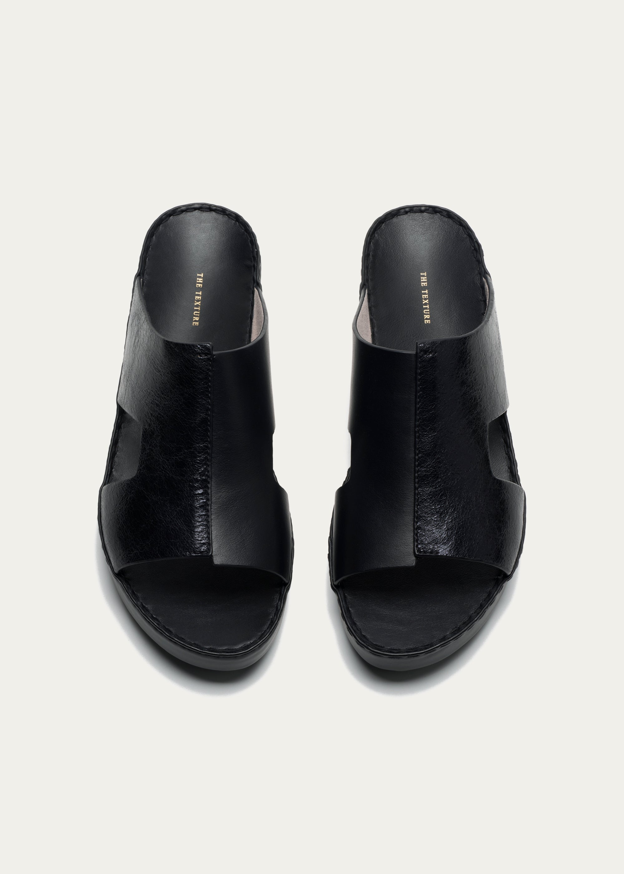 Calf Leather Sandals-Galaxy Series-Starry Black