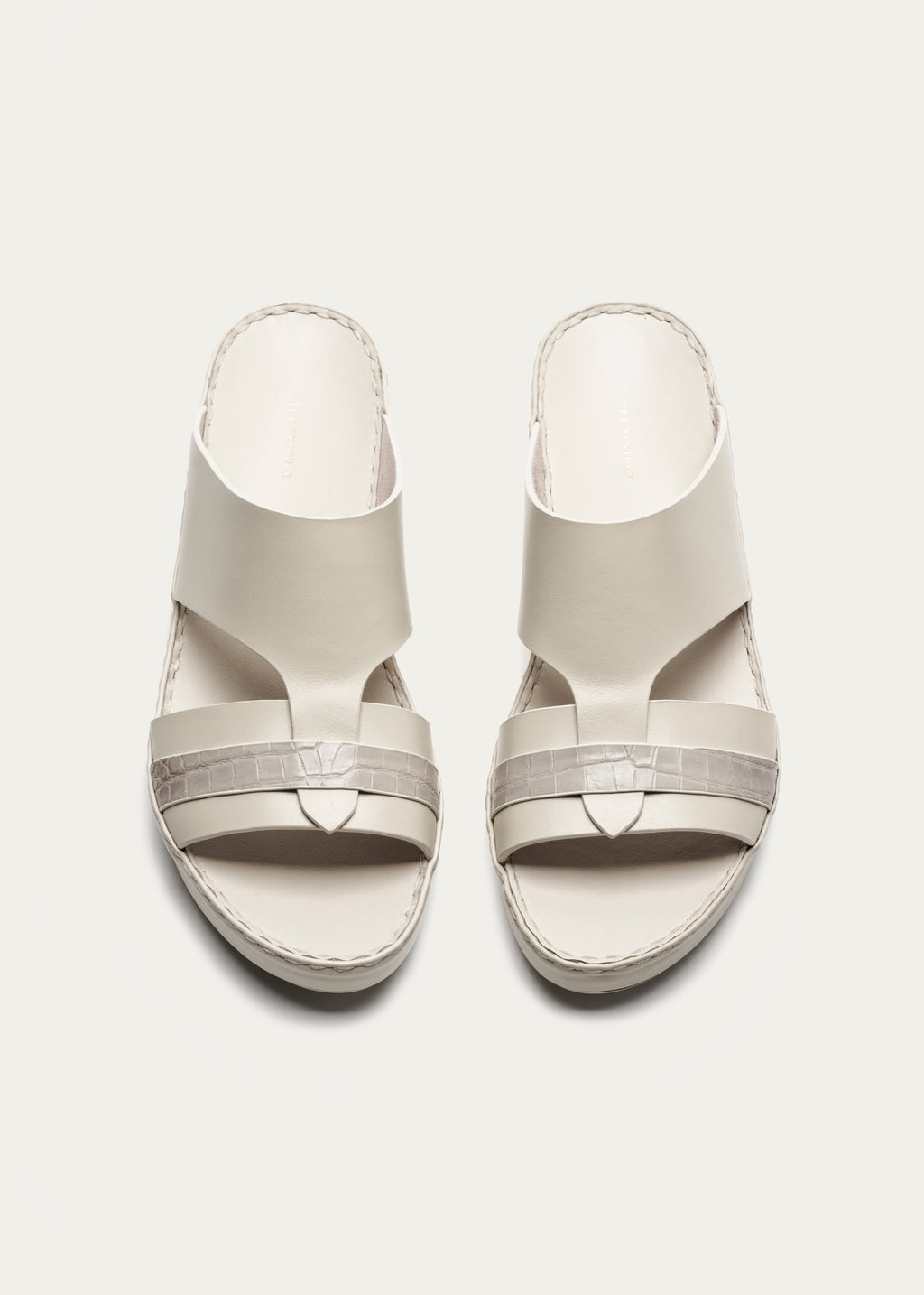 Calf Leather Sandals-Precious Series-Lightgold Himalayan