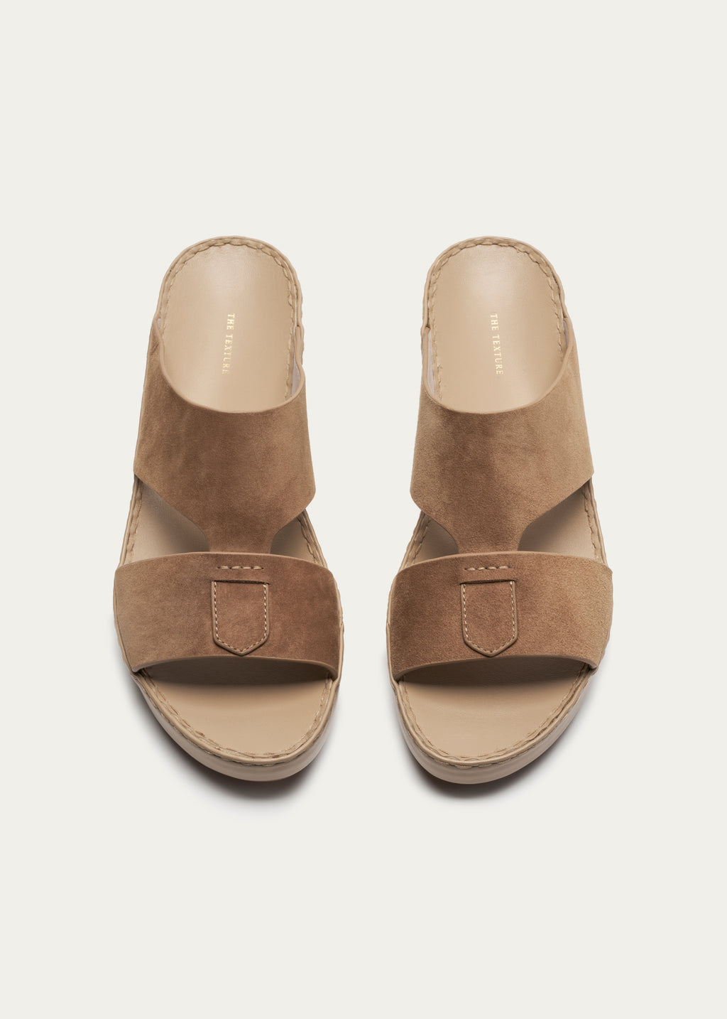 Calf Leather Sandals-Suede Series-Tabacco Brown