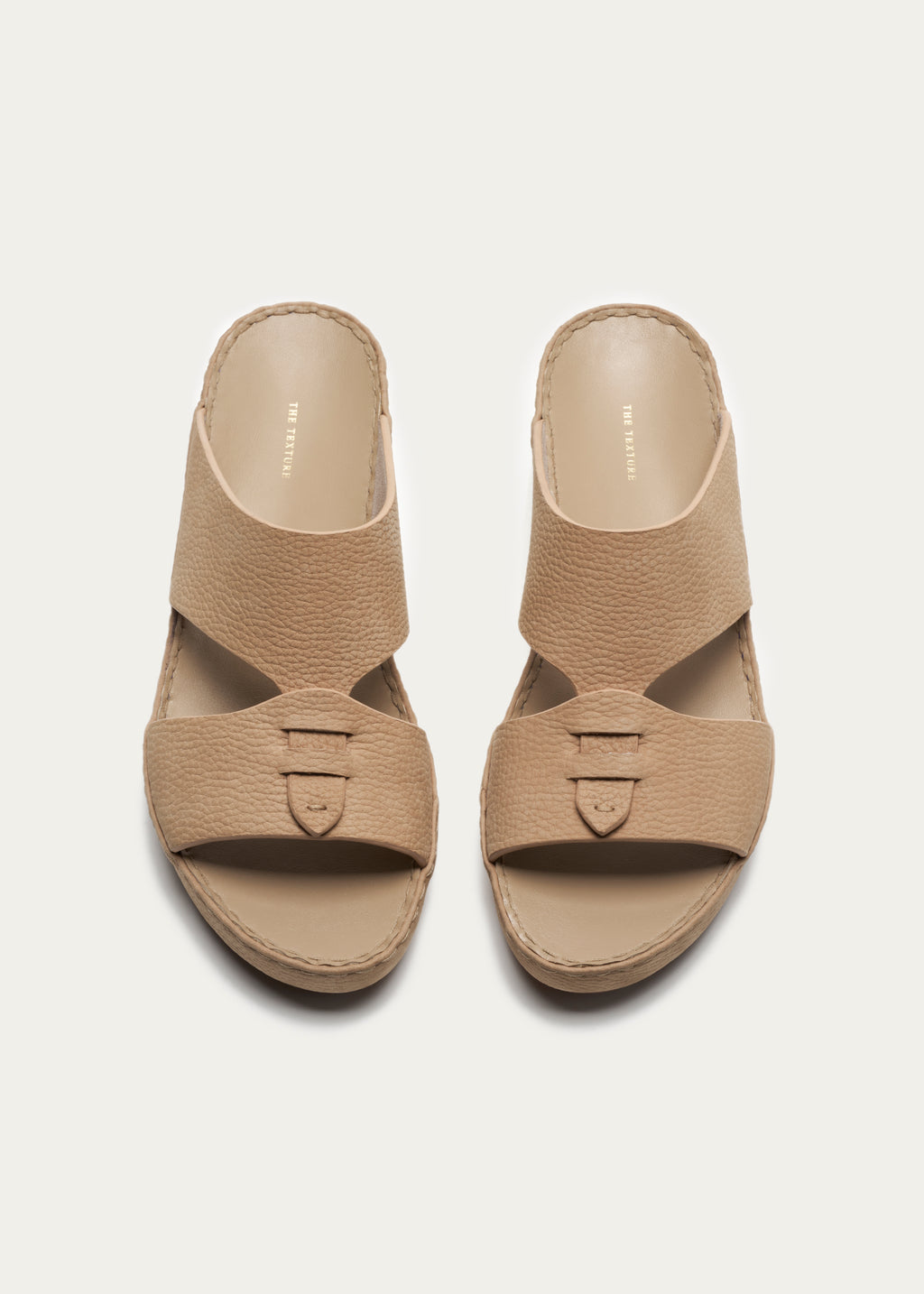 Calf Leather Sandals-Essence Series-Pale Khaki