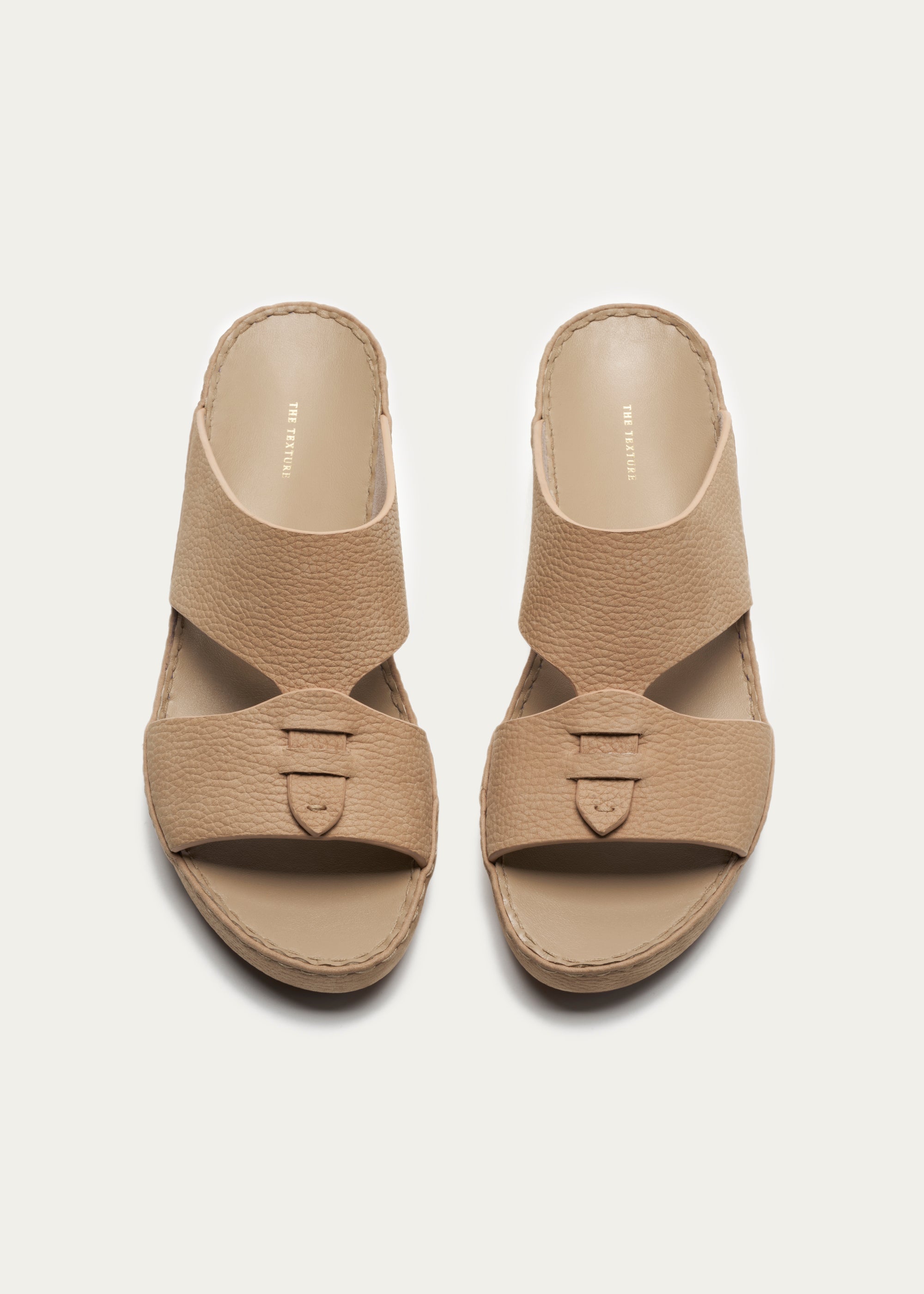 Calf Leather Sandals-Essence Series-Pale Khaki
