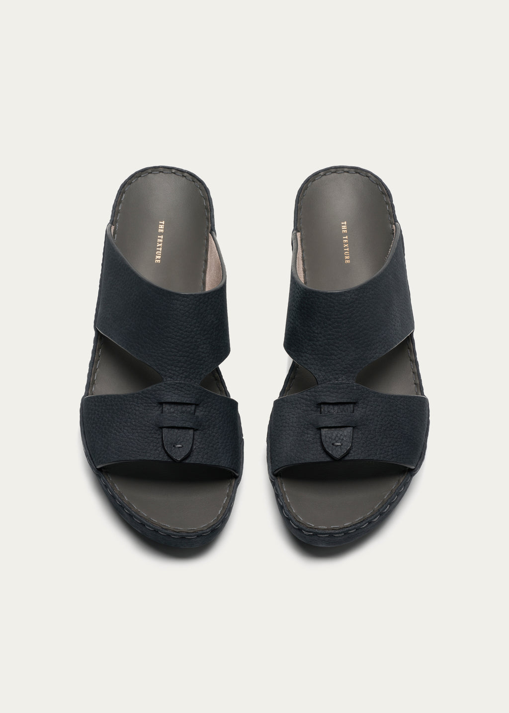 Calf Leather Sandals-Essence Series-Dark Navy