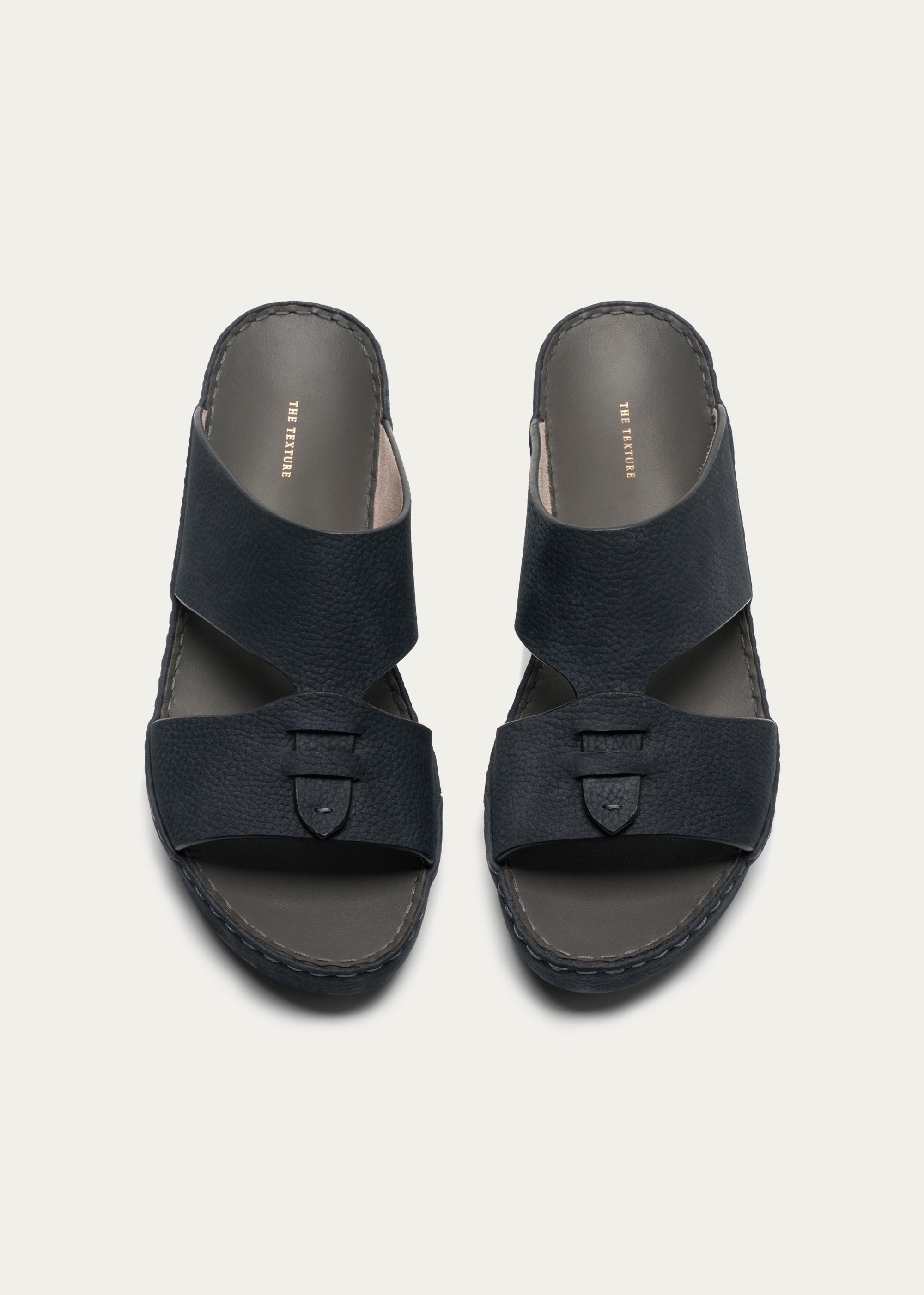 Calf Leather Sandals-Essence Series-Dark Navy