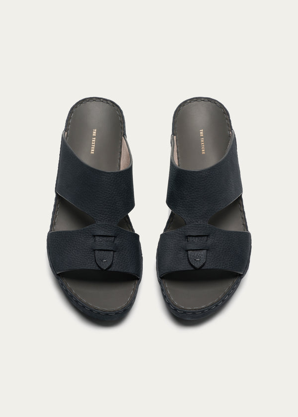 Calf Leather Sandals-Essence Series-Dark Navy