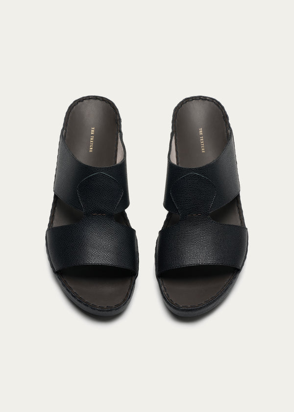 Calf Leather Sandals-Pure Series-Epsom Black