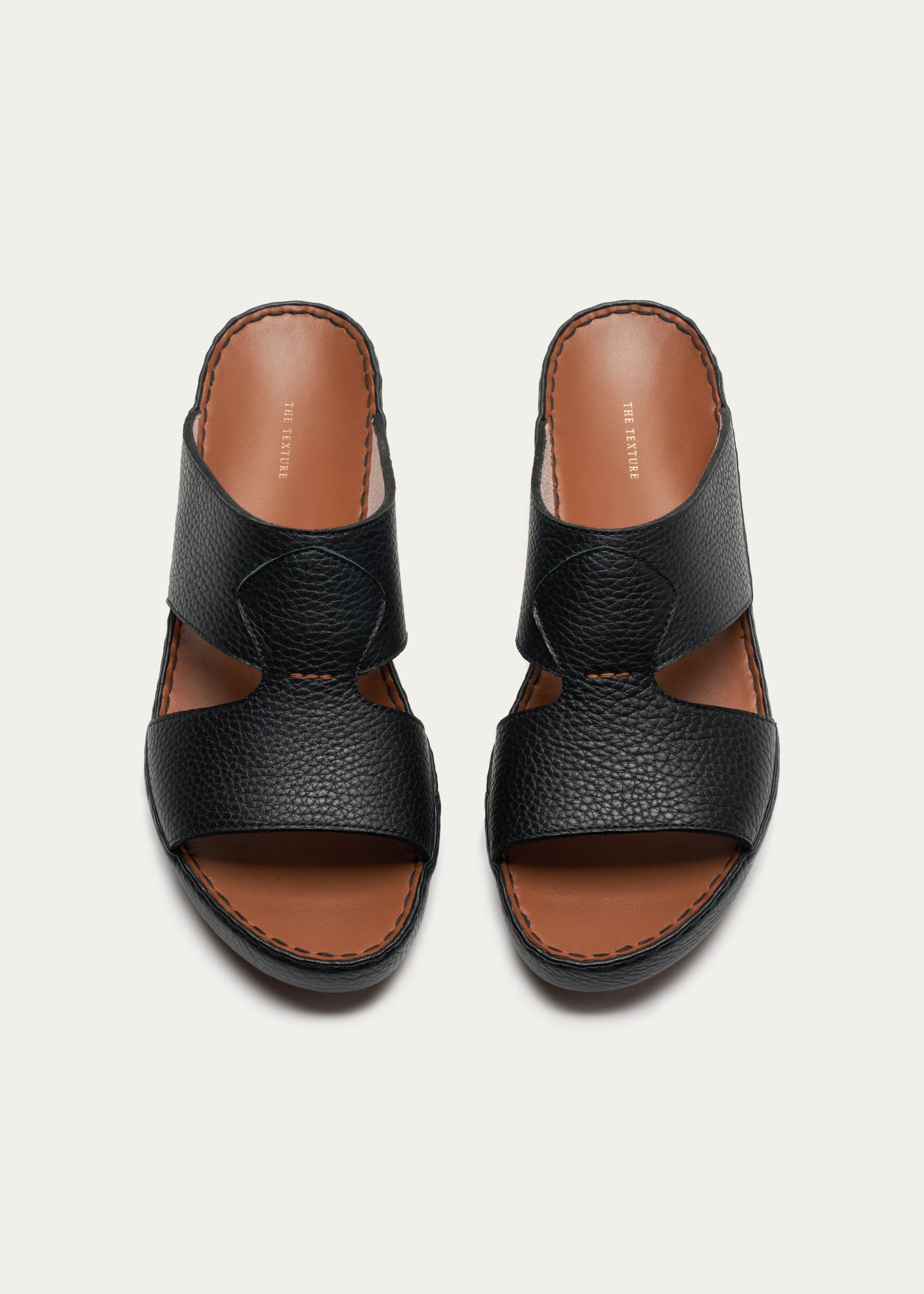 Calf Leather Sandals-Pure Series-Fjord Black