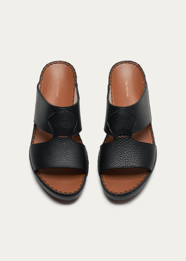 Calf Leather Sandals-Pure Series-Fjord Black