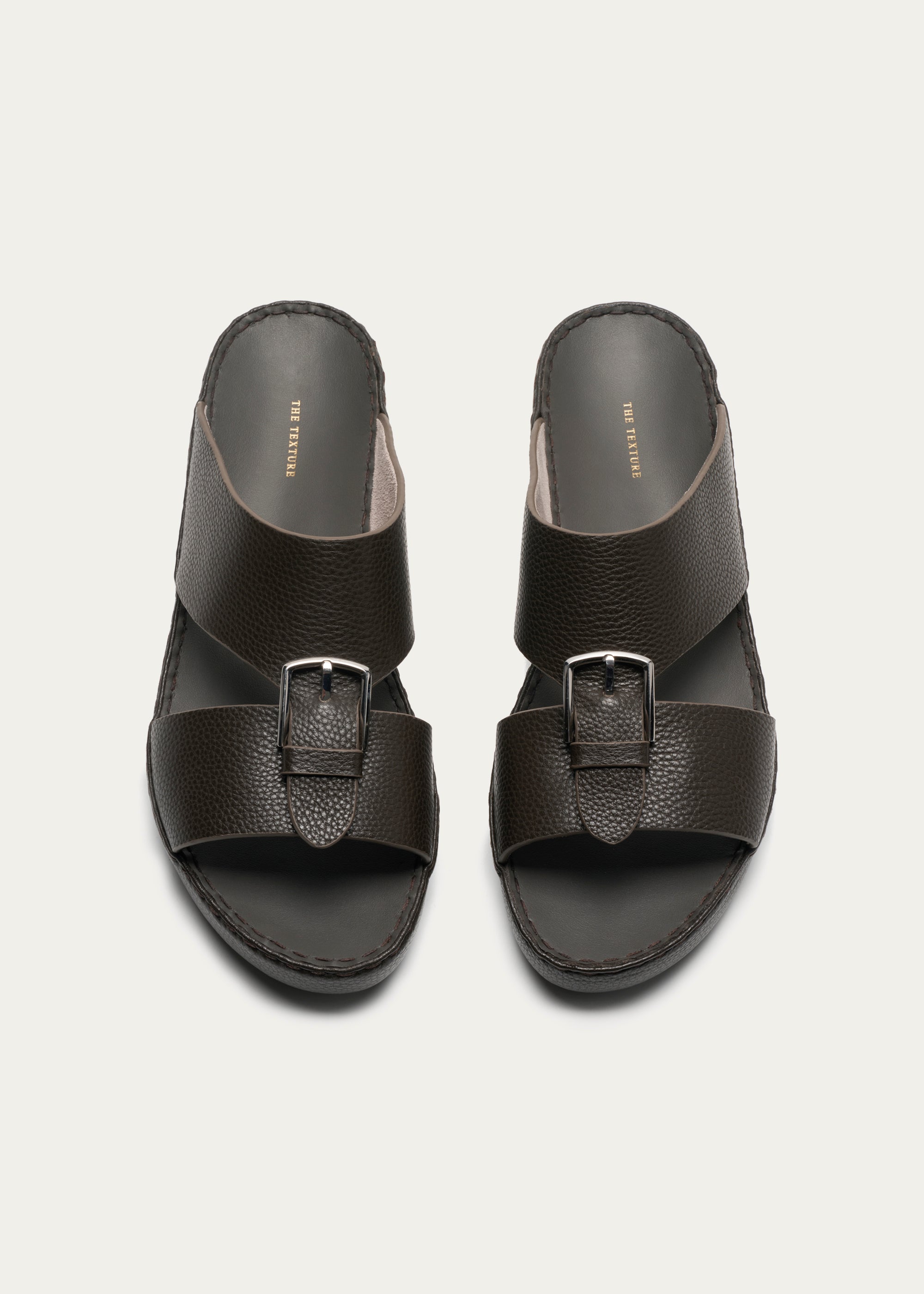 Calf Leather Sandals-Super Soft Series-Light Coffee