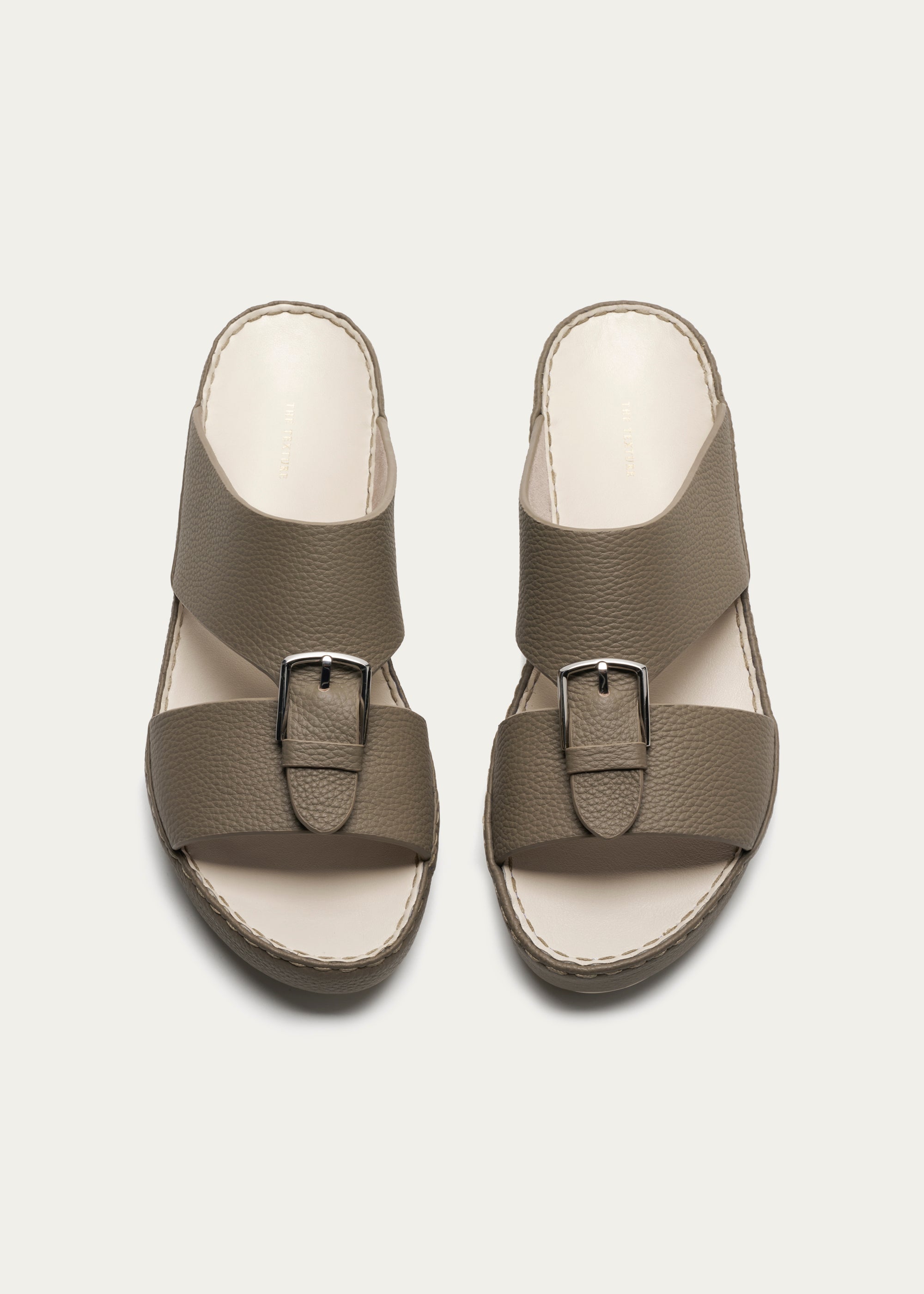 Calf Leather Sandals-Super Soft Series-Dark Khaki