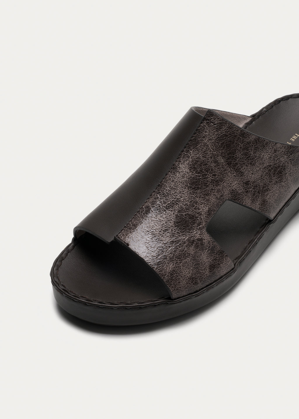 Calf Leather Sandals-Galaxy Series-Nebula Brown