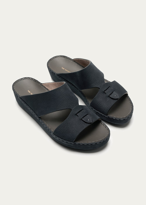 Calf Leather Sandals-Essence Series-Dark Navy