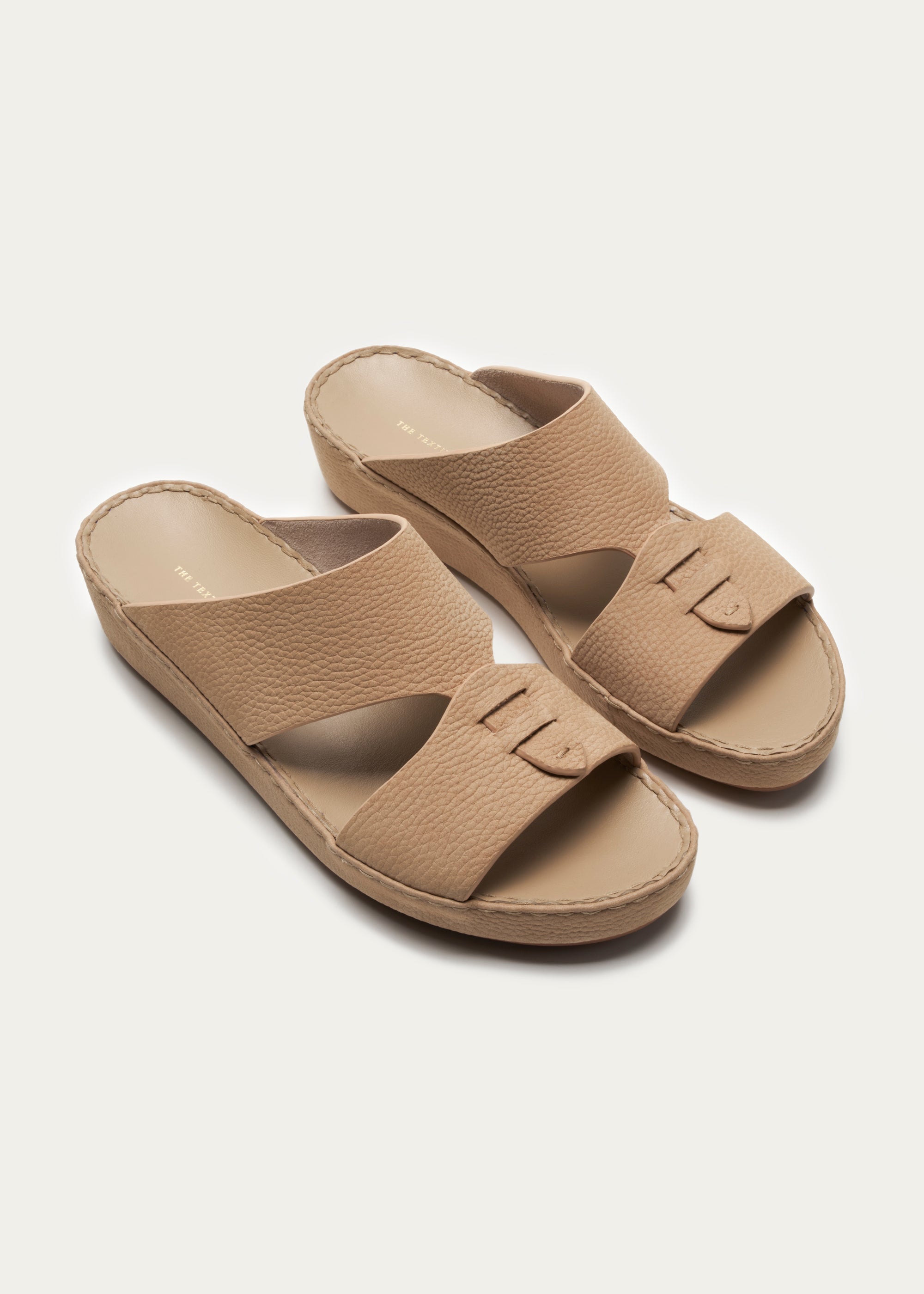 Calf Leather Sandals-Essence Series-Pale Khaki
