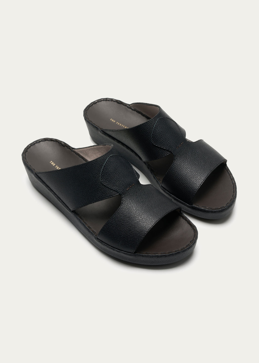 Calf Leather Sandals-Pure Series-Epsom Black