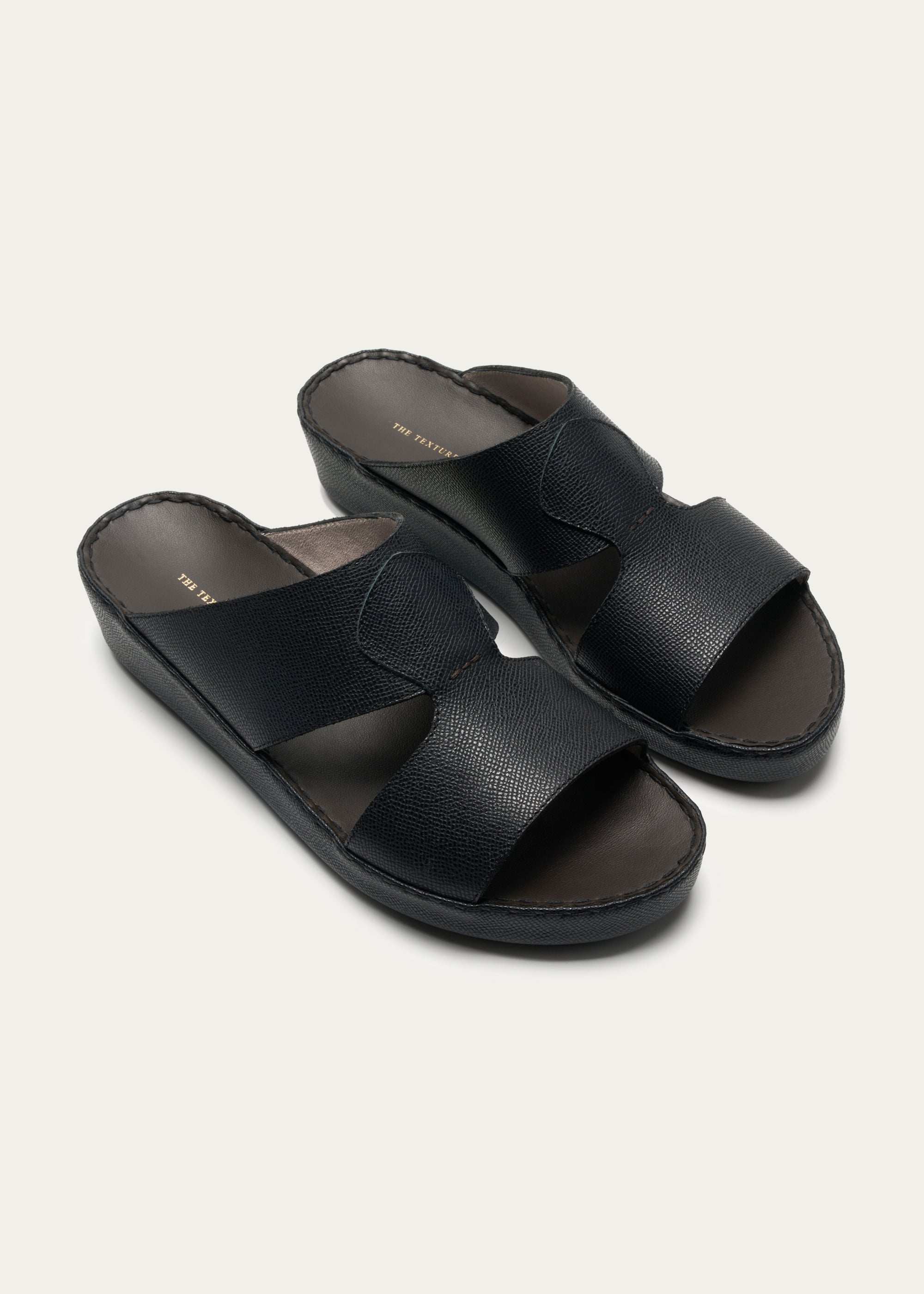 Calf Leather Sandals-Pure Series-Epsom Black